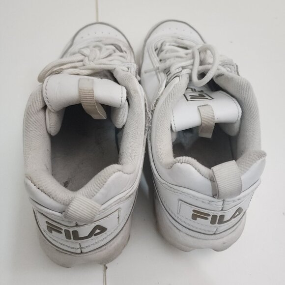 Fila Disruptor 2 Gold White Women’s Leather Retro Low Top Shoes Size 9 - Picture 9 of 15